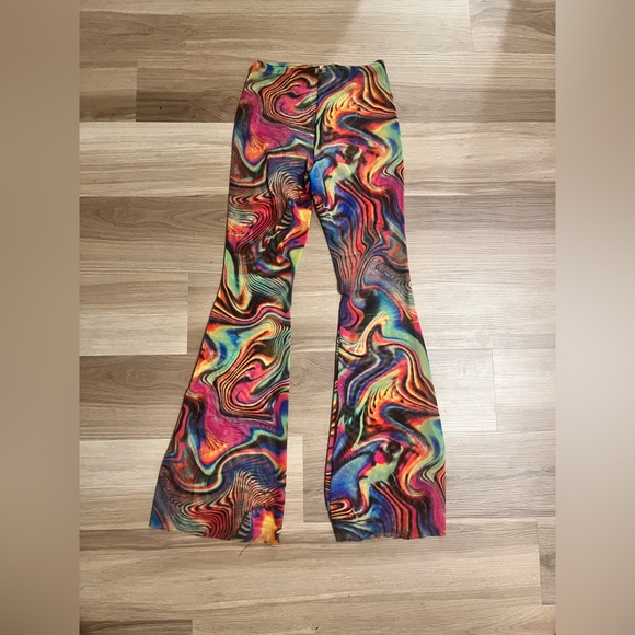 One by One Trippy Mesh Rave Pants - Picture 3 of 4